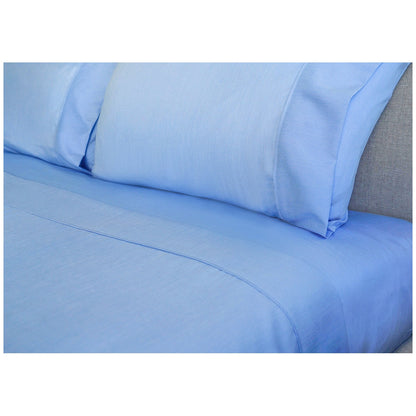 Ramesses 2000 Thread Count Bamboo Single Sheet Set Steel Blue