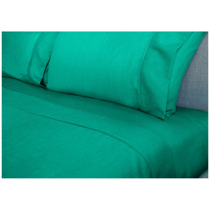 Ramesses 2000 Thread Count Bamboo Single Sheet Set Teal