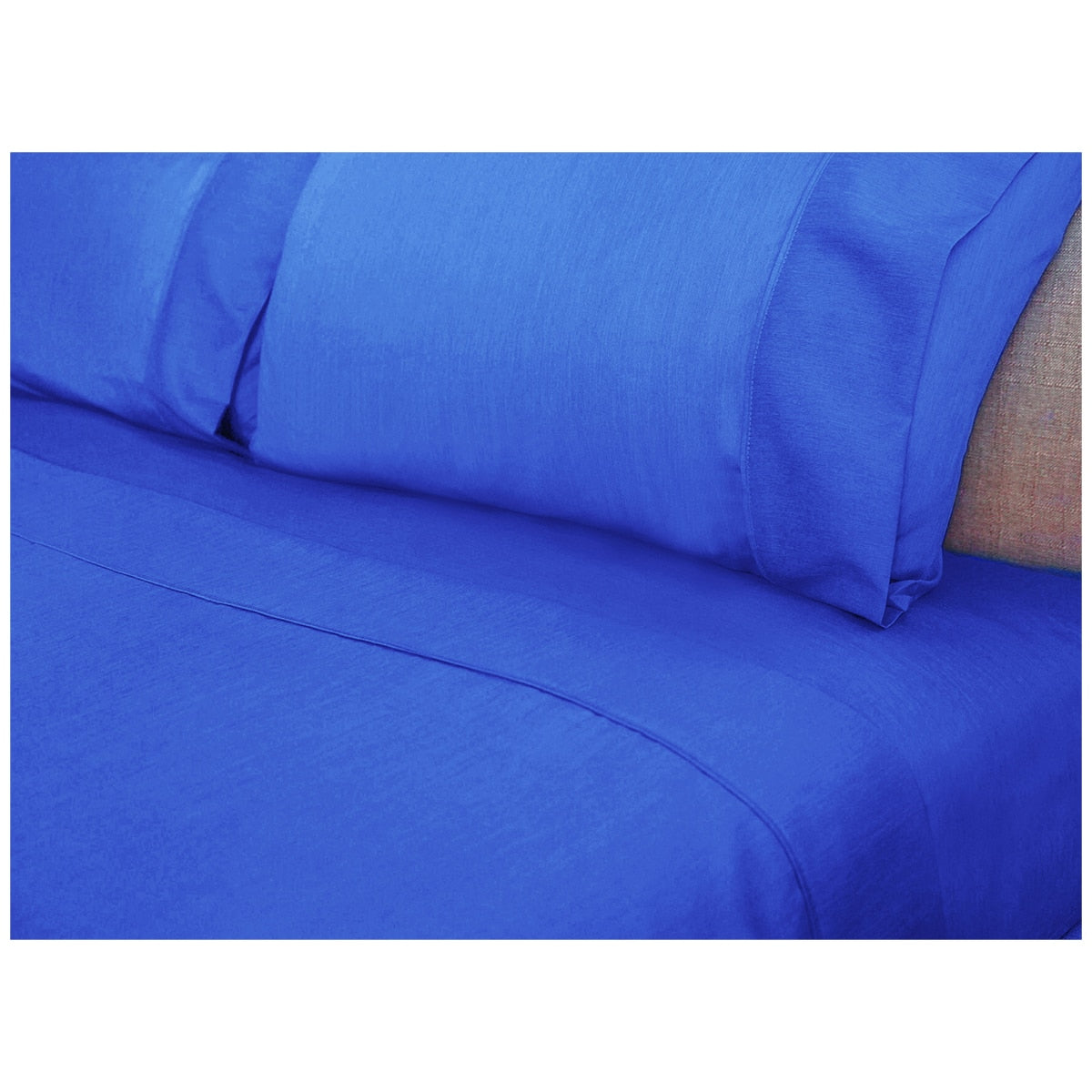 Ramesses 2000 Thread Count Bamboo Double Sheet Set Royal Blue - SuperSaverAU - view 2