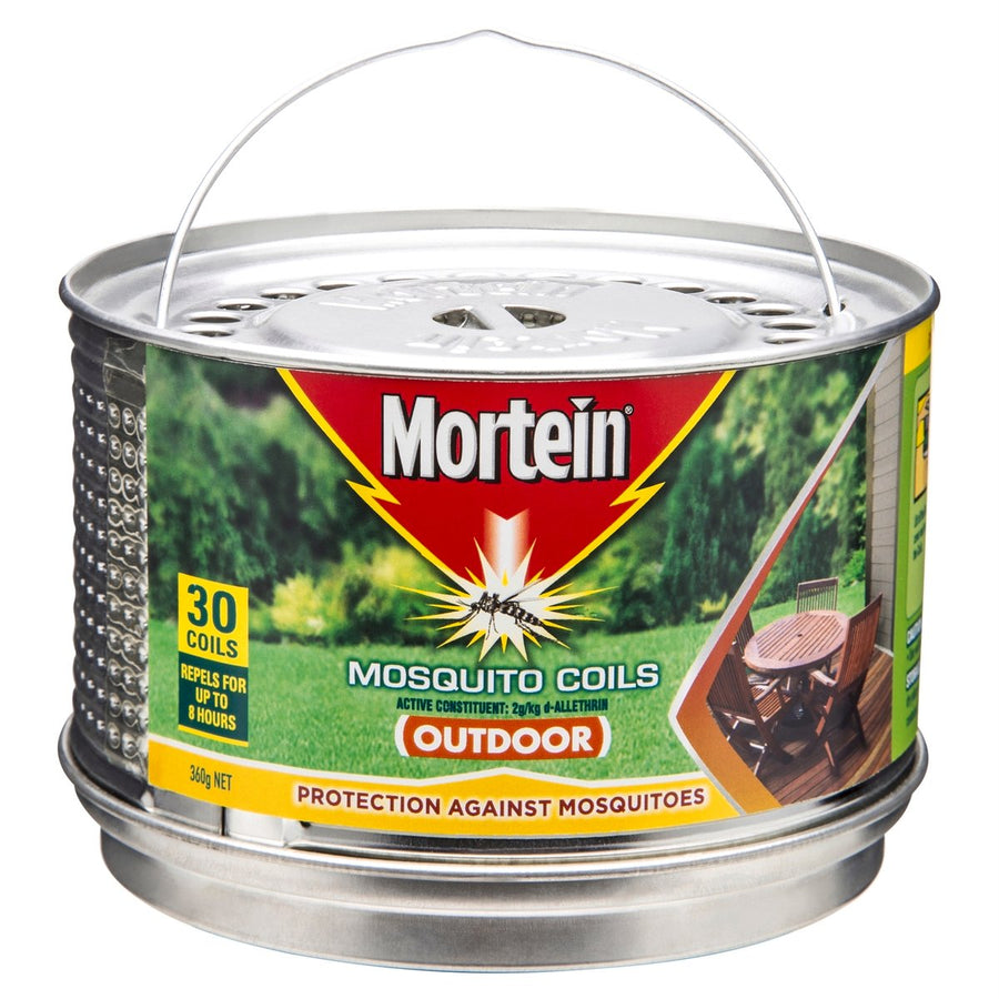 Mortein Mosquito Repellent Incense Coils 30 Pack - 8 Hours Protection - Metal Burner - 131mm x 90mm x 131mm - SuperSaverAU - view 1