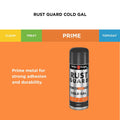 White Knight Rust Guard 400g Grey Cold Gal Zinc-Rich Galvanising Primer Spray Paint
