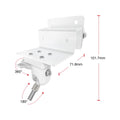 Orion Security Camera Mount Clamp - 360° Swivel - 90° Tilt - White - SuperSaverAU - view 5