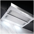 Omega 60cm Slide-Out Rangehood - White with Stainless Steel Fascia, 440m³/h Max Air - ORT6WXA
