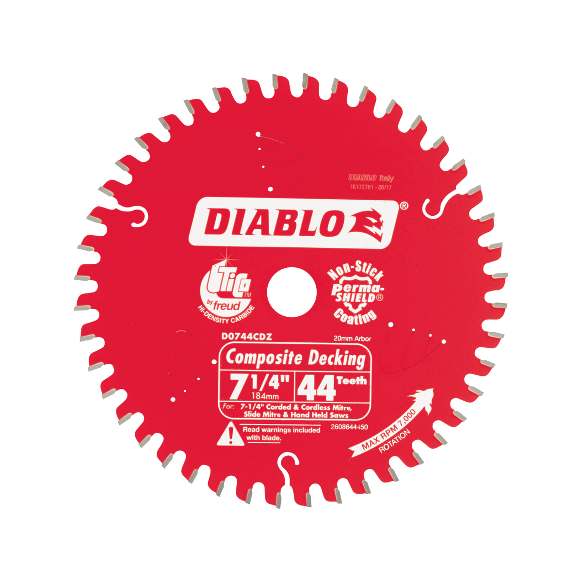 Diablo 7" Composite Decking Saw Blade - 184mm 44T - TiCo Carbide - SuperSaverAU - view 4