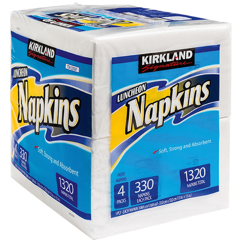 Kirkland Signature 1 Ply Luncheon Napkins 330 x 4 Pack - SuperSaverAU - view 1