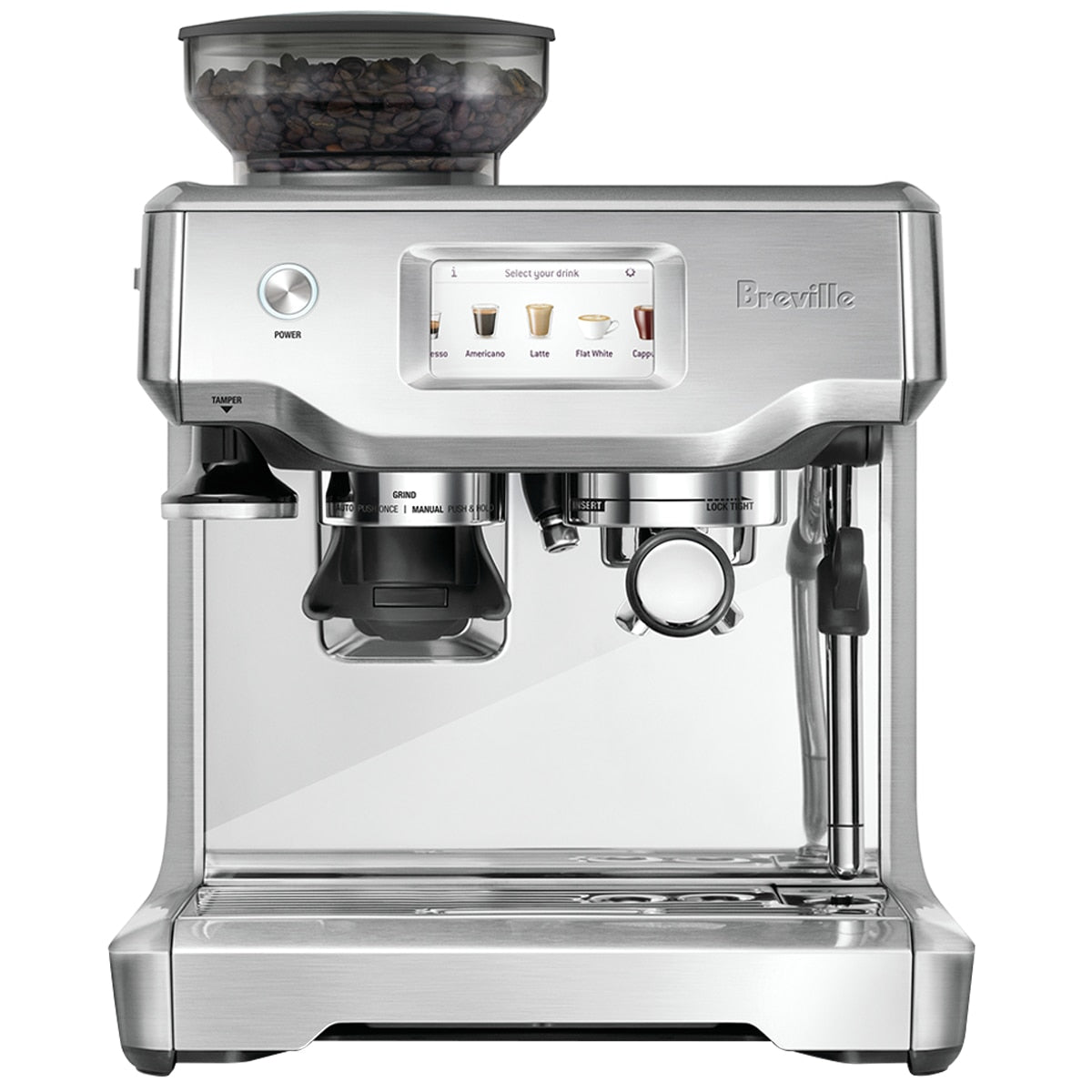 Breville The Barista Touch Auto Coffee Machine Stainless Steel BES880BSS