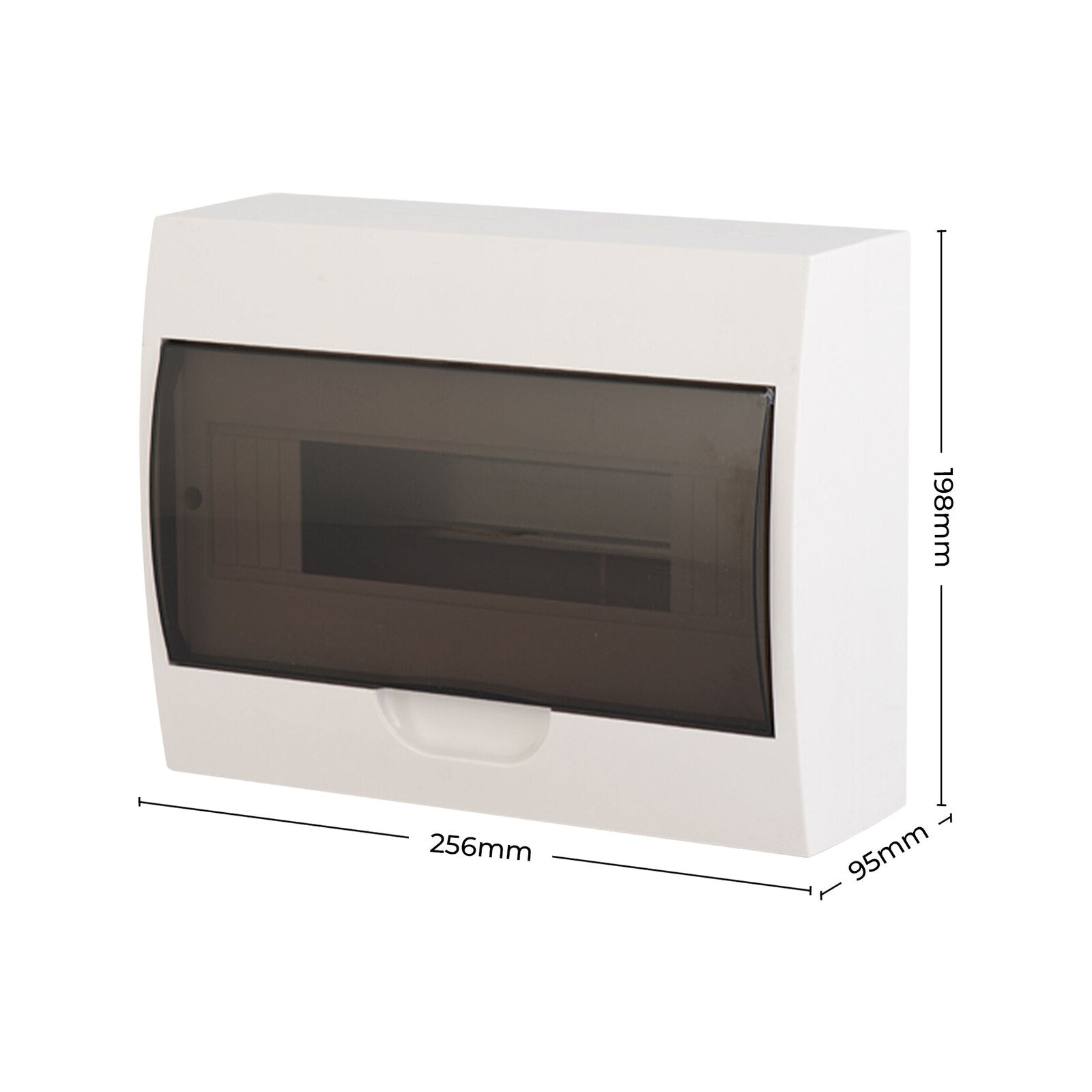 DETA 12 Module Surface Mounted Switchboard White ABS