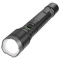 Ironhorse 2200lm Premium Hybrid Dual Power Torch Flashlight - 300mm - Black/Gun Metal - Rechargeable - Adjustable Focus - Water Resistant - SuperSaverAU - view 2