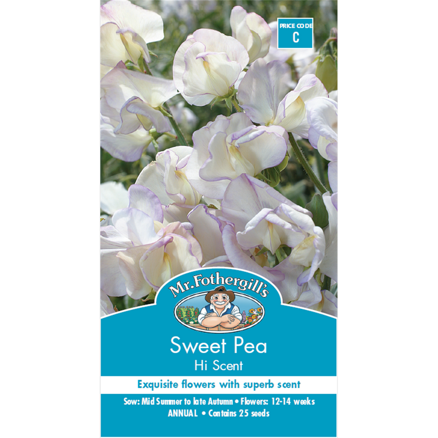 Mr Fothergill Sweet Pea Flower Seeds 180cm Seeds Fragrant Climber - SuperSaverAU - view 1