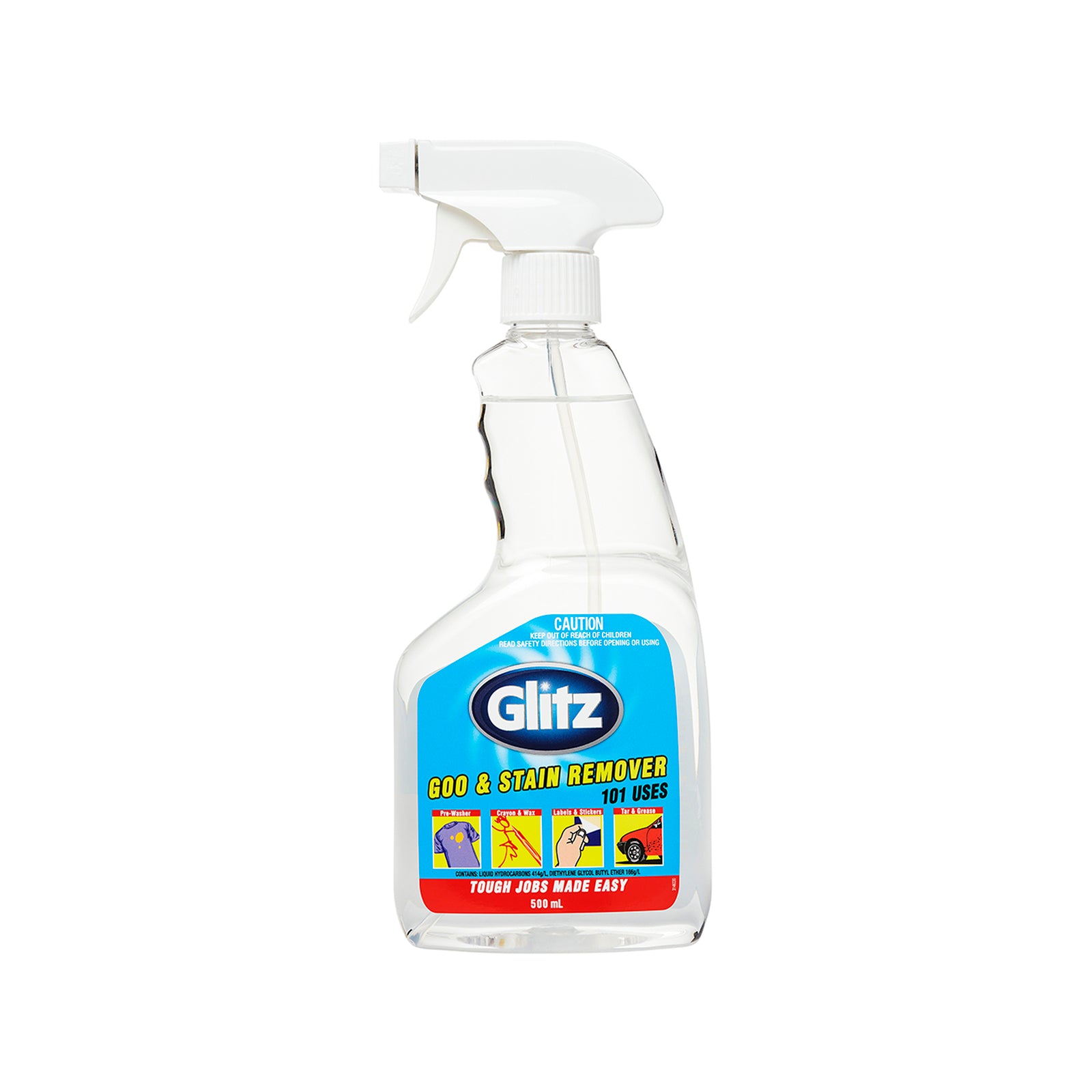 Glitz Goo & Stain Remover 500ml Trigger Spray, Indoor & Outdoor, Phosphate Free