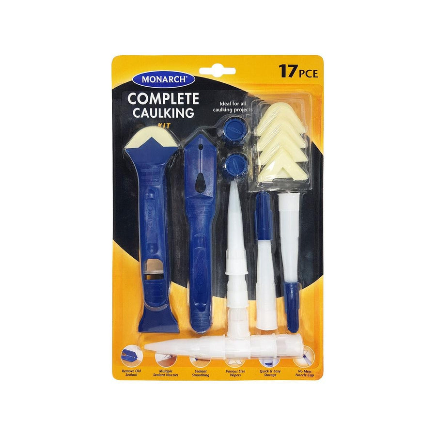 Monarch Caulking Tool Kit - 17 Piece - Easy To Use - Professional Finish - SuperSaverAU - view 1