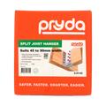 Pryda Split Joist Hanger Pair - 140mm - Galvanised - 1 Pair - Adjustable - SuperSaverAU - view 3