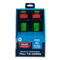 GRUNT 340kg 38mm x 3m Pro Cam Buckle Tie Down 2 Pack