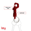 Key Essentials Plastic Snaphook Key Ring - 1 Pack - Bright Colours - SuperSaverAU - view 2