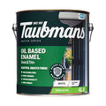 Taubmans 4L White Semi Gloss Oil Based Enamel Paint
