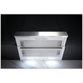 Omega 60cm Slide-Out Rangehood - White with Stainless Steel Fascia, 440m³/h Max Air - ORT6WXA