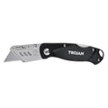 Trojan Folding Utility Knife with Lockable Blade Storage