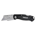 Trojan Folding Utility Knife - Compact Design - 5x SK5 Steel Blades - 150mm x 25mm x 190mm - SuperSaverAU - view 2