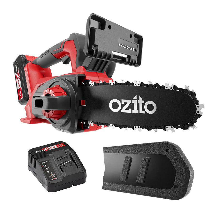 Ozito PXC 18V 200mm Brushless Top Handle Chainsaw 2.5Ah Kit PXTCSK-2520