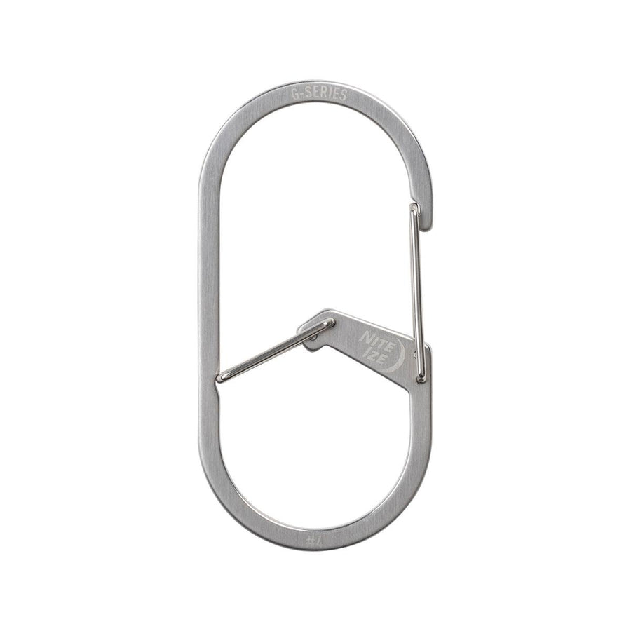 Nite Ize g Series Dual Chamber Carabiner 4 Stainless Steel - Secure Key Management - 38mm x 6.5mm x 76.2mm - SuperSaverAU - view 1