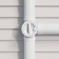 Rain Harvesting 90mm 3-Way Water Diverter, Grey PVC Push-Fit