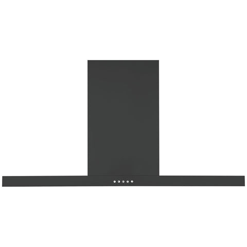 Haier 90cm black canopy rangehood - 700m³/h extraction, 3 fan speeds, dishwasher-safe mesh filters - HC90BLB1
