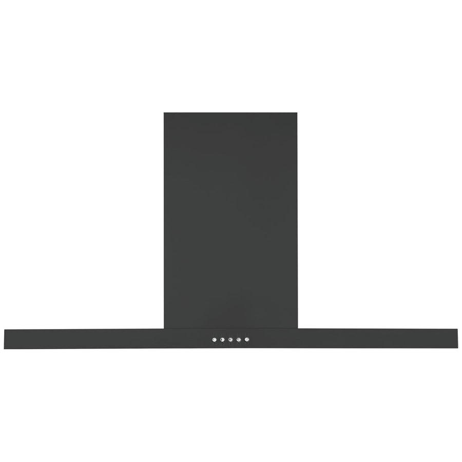 Haier 90cm black canopy rangehood - 700m³/h extraction, 3 fan speeds, dishwasher-safe mesh filters - HC90BLB1