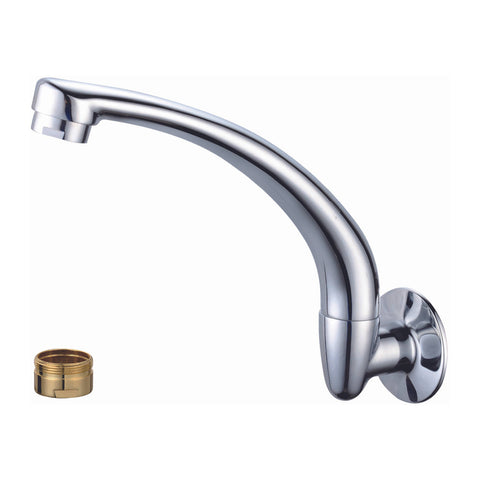 Shaw & Mason Chrome Swivel Wall Cast Sink Spout - 9L/min WELS 3 Star