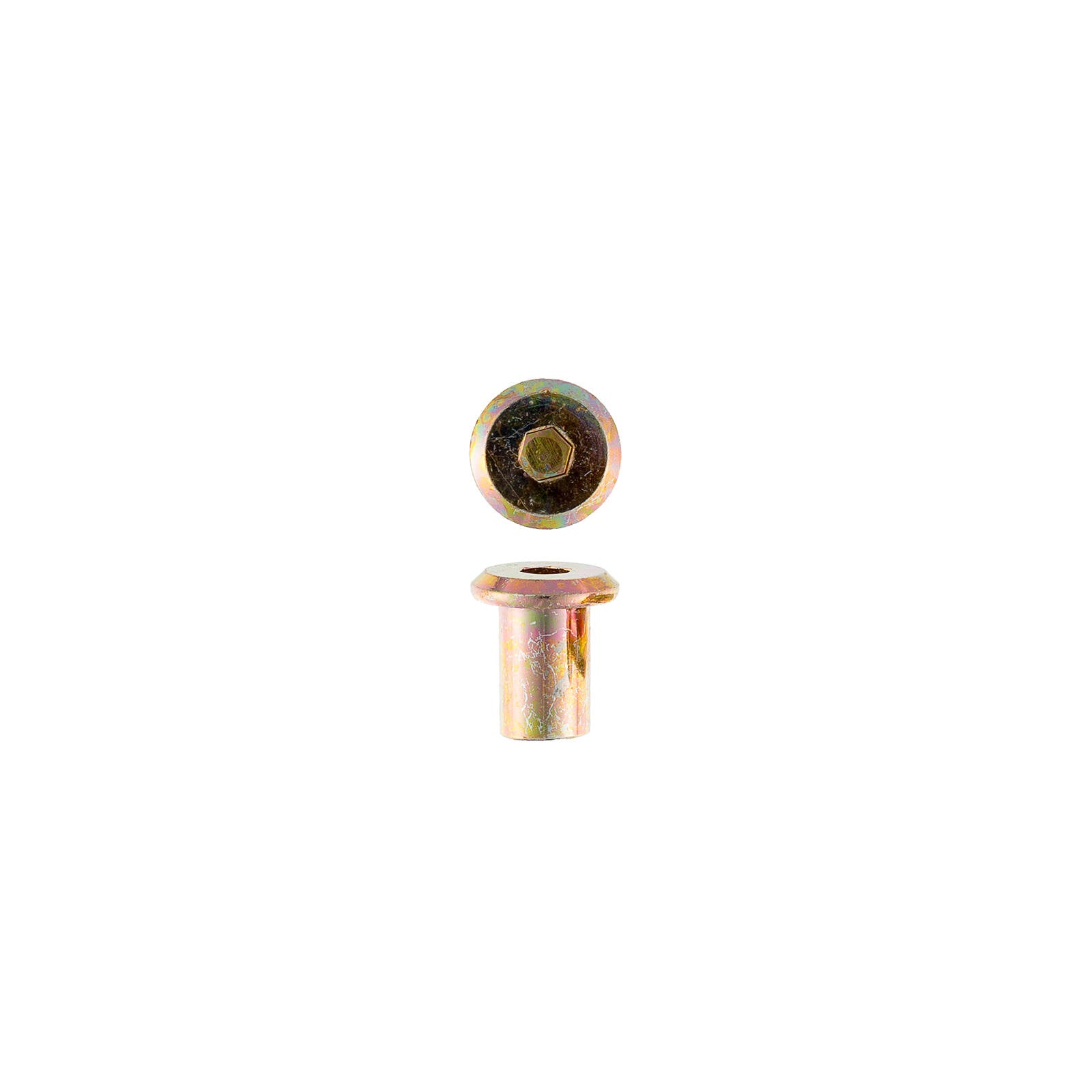 Taskmaster M8 Electro Brass Cap Acorn Dome Nuts 17mm Hex - 4 Pack
