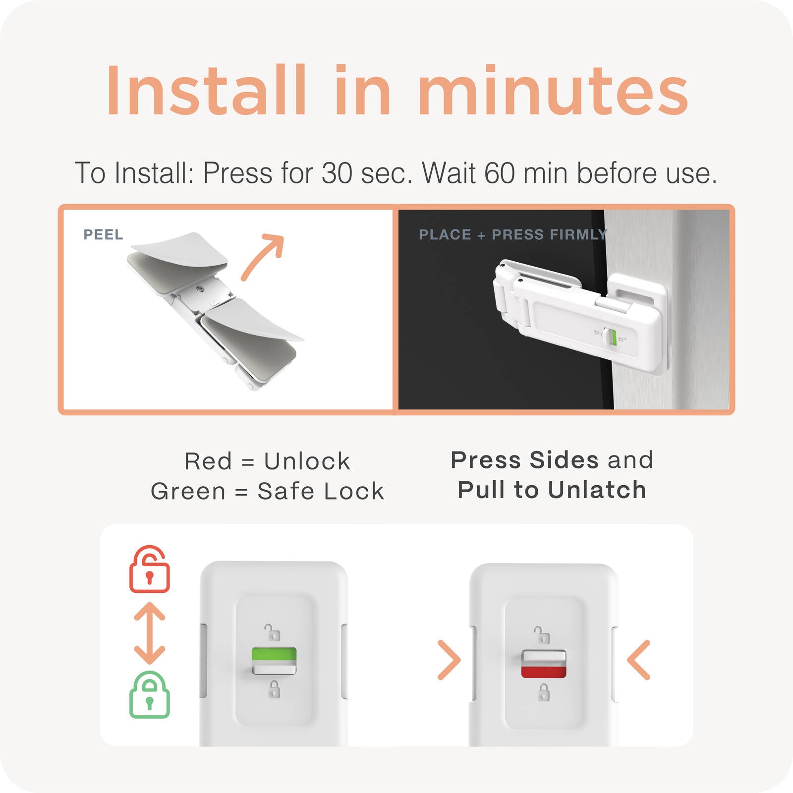 Perma Child Safety Ultimate Fridge and Freezer Latch Adhesive