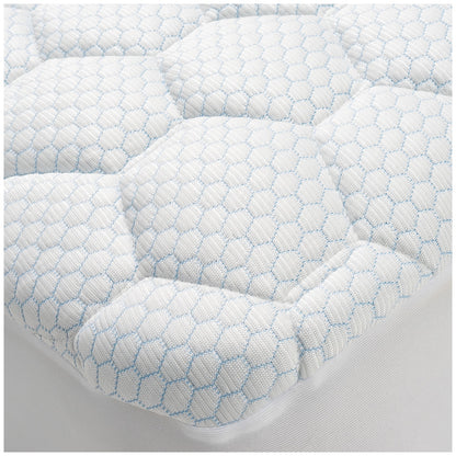 Jason Kooling Single Mattress Protector - Kooling Surface, Anti-Microbial, All Seasons