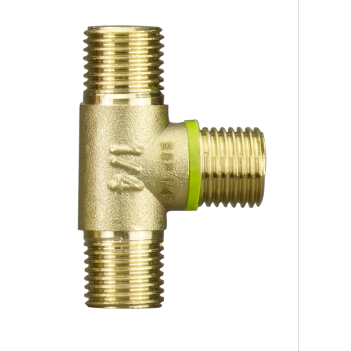 Powerfit 1/4 BSP Male T Connector Brass Air Tool Fitting Durable - SuperSaverAU - view 1
