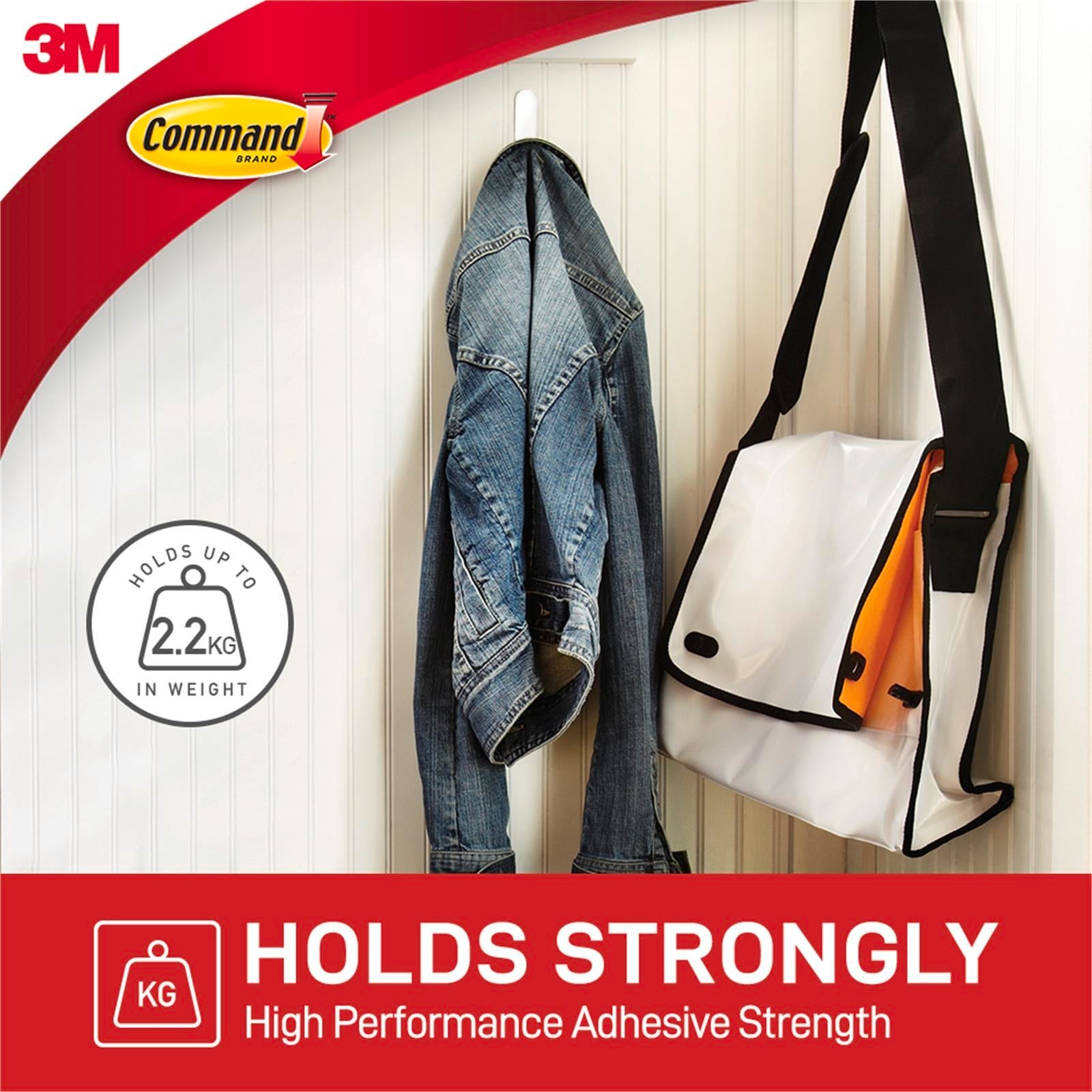 Command White Adhesive Mixed Hooks Value Pack - 10 Pack Damage-Free