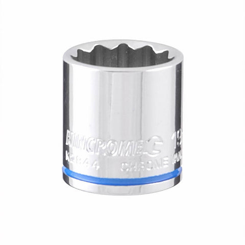 Kincrome 19mm 3/8" Drive Shallow Socket - 12 Point, Chrome Vanadium Steel
