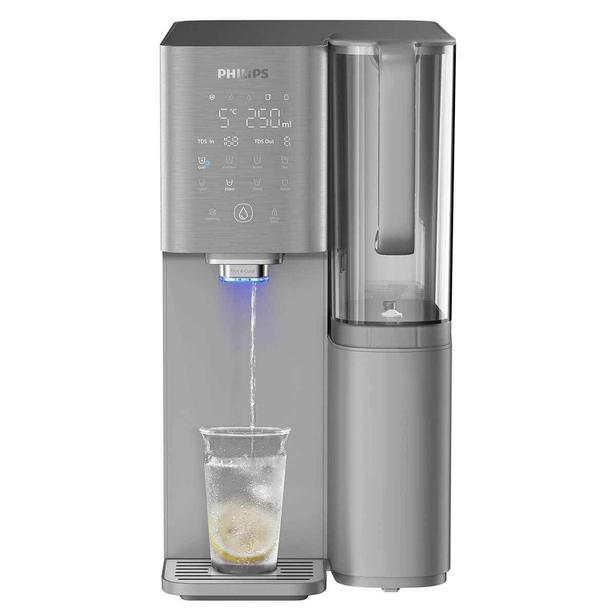 Philips RO Mineral Chilled Hot Water Station - Aquaporin Inside, Compressor Cooling, Grey - ADD6921DG