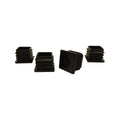 Surface Gard 25mm Black Threaded Internal Square Plastic End Closure 4 Pack - SuperSaverAU - view 1