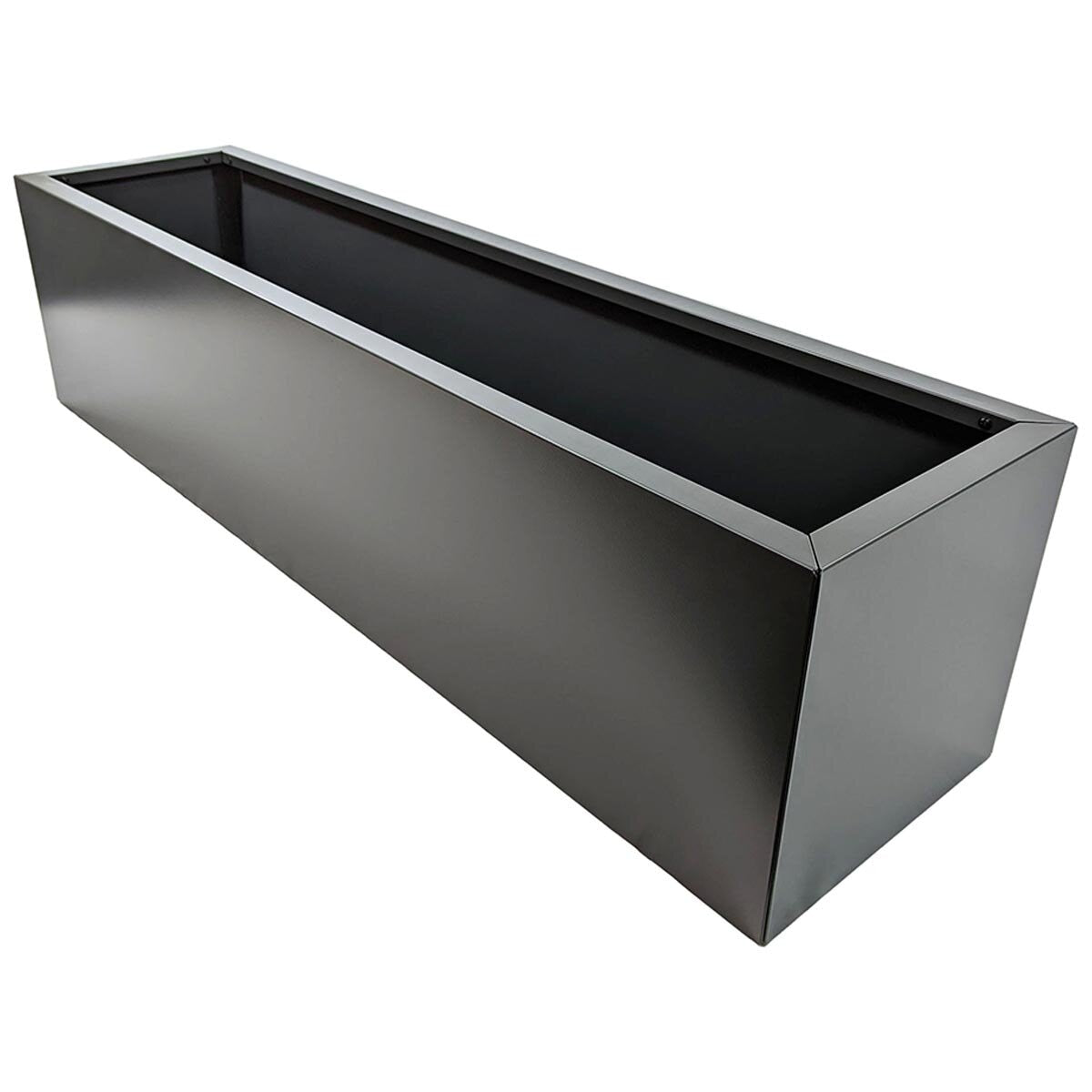 Greenlife Metal Designer Planter Box 1200 x 300 x 300mm Charcoal - SuperSaverAU - view 2