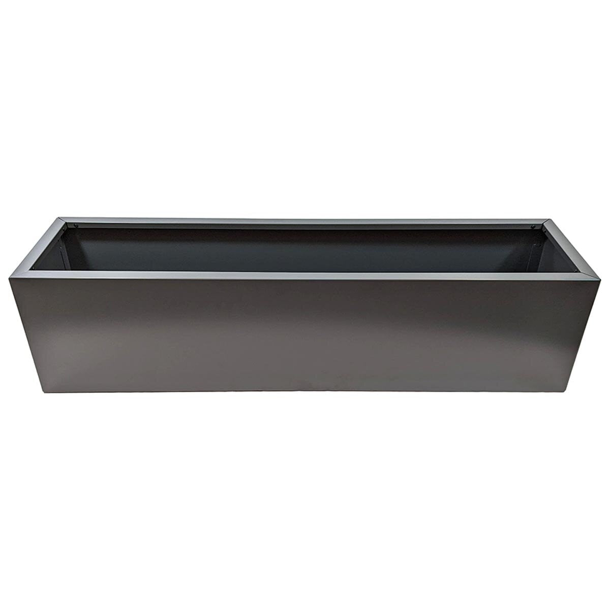Greenlife Metal Designer Planter Box 1200 x 300 x 300mm Charcoal - SuperSaverAU - view 1