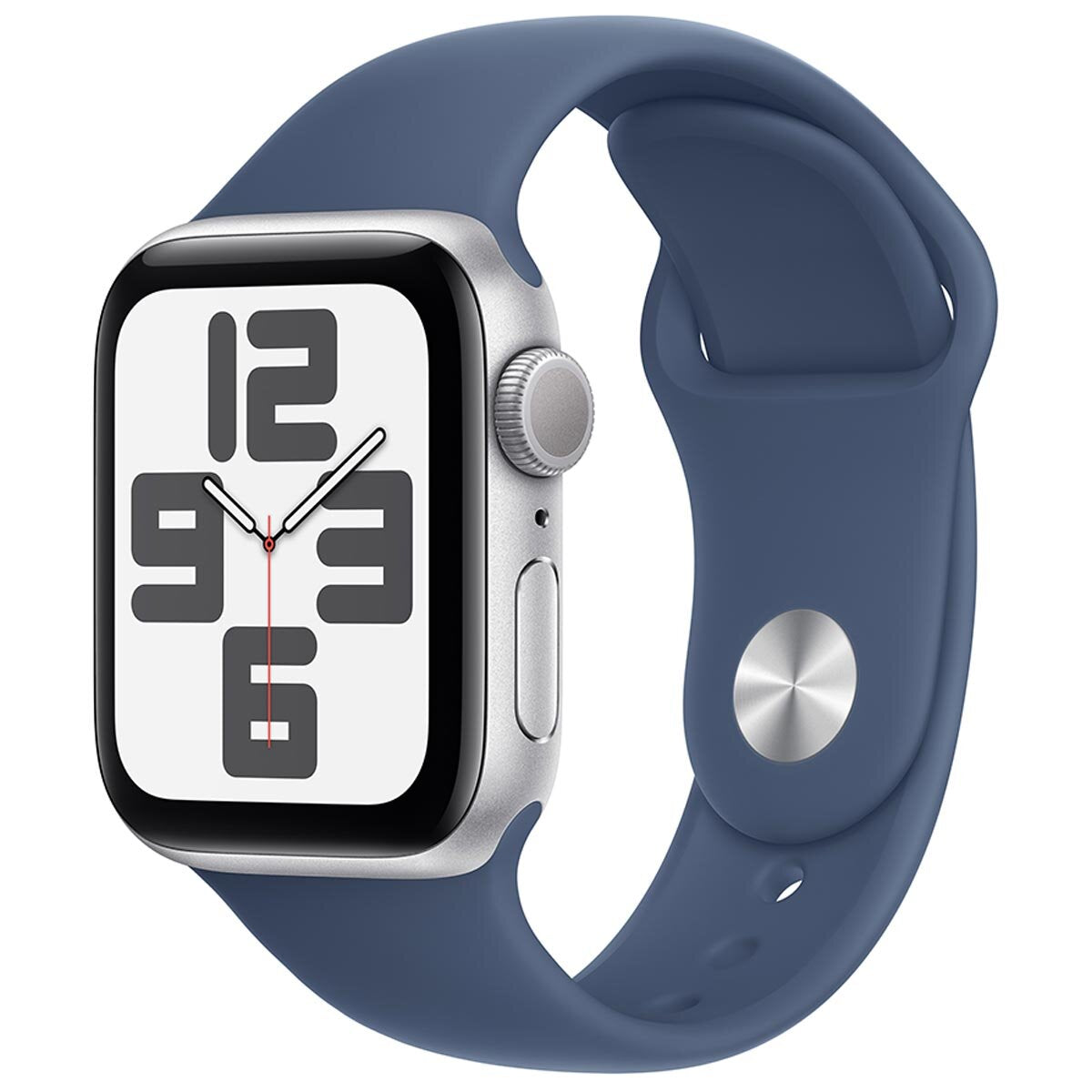 Apple Watch SE GPS 40mm Silver Aluminium Case With Denim Sport Band M/L