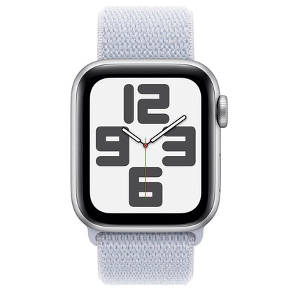 Apple Watch SE GPS 40mm Silver Aluminium Case With Blue Cloud Sport Loop