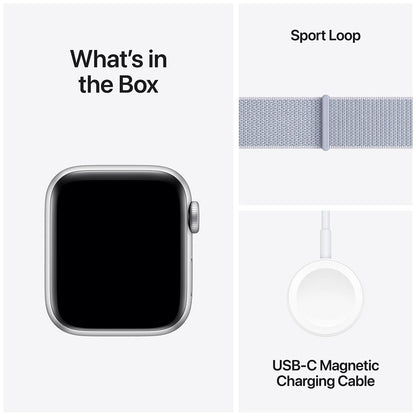Apple Watch SE GPS 40mm Silver Aluminium Case With Blue Cloud Sport Loop