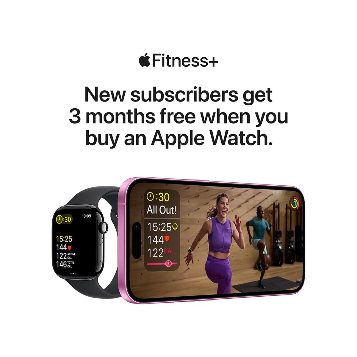 Apple Watch SE GPS 40mm Starlight Aluminium Case With Starlight Sport Band S/M