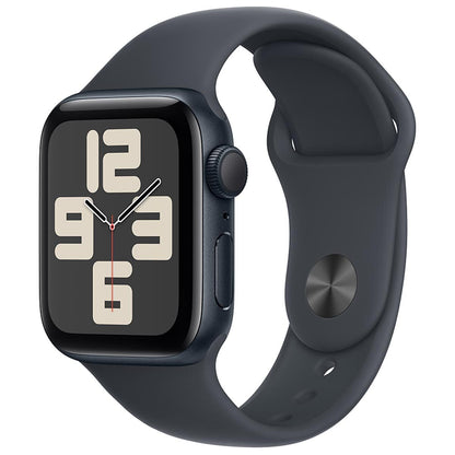 Apple Watch SE GPS 44mm Midnight Aluminium Case With Midnight Sport Band M/L