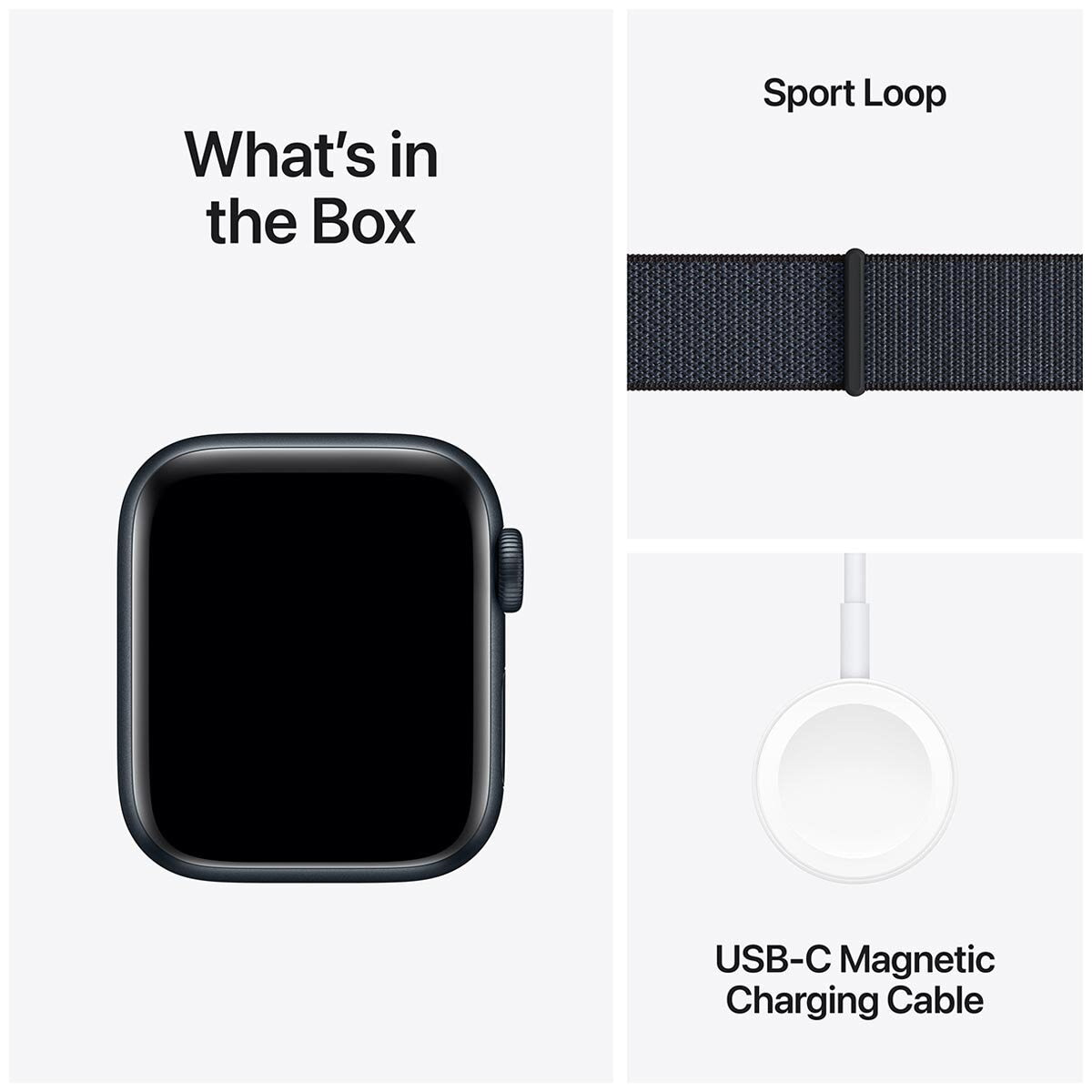 Apple Watch SE GPS 44mm Midnight Aluminium Case With Ink Sport Loop