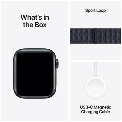 Apple Watch SE GPS 44mm Midnight Aluminium Case With Ink Sport Loop