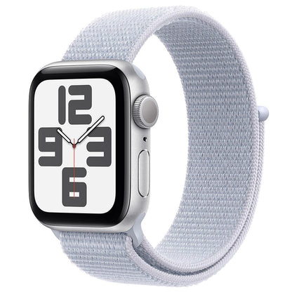 Apple Watch SE GPS 44mm Silver Aluminium Case With Blue Cloud Sport Loop