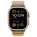 Apple Watch Ultra 2 GPS + Cellular 49mm Natural Titanium Case With Tan Alpine Loop Medium - SuperSaverAU - view 2