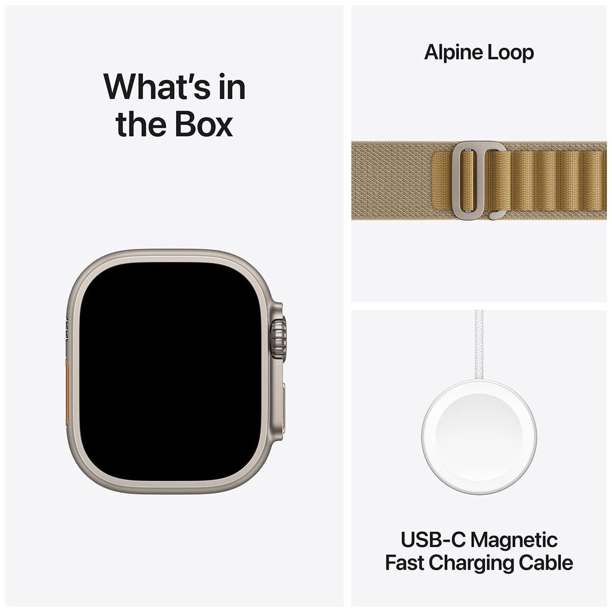 Apple Watch Ultra 2 GPS + Cellular 49mm Natural Titanium Case With Tan Alpine Loop Medium - SuperSaverAU - view 9