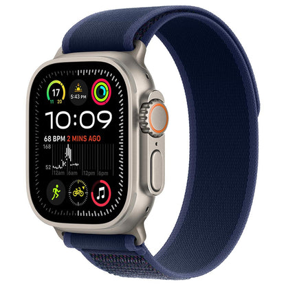 Apple Watch Ultra 2 GPS + Cellular 49mm Natural Titanium Case With Blue Trail Loop S/M