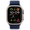 Apple Watch Ultra 2 GPS + Cellular 49mm Natural Titanium Case With Blue Trail Loop M/L - SuperSaverAU - view 2